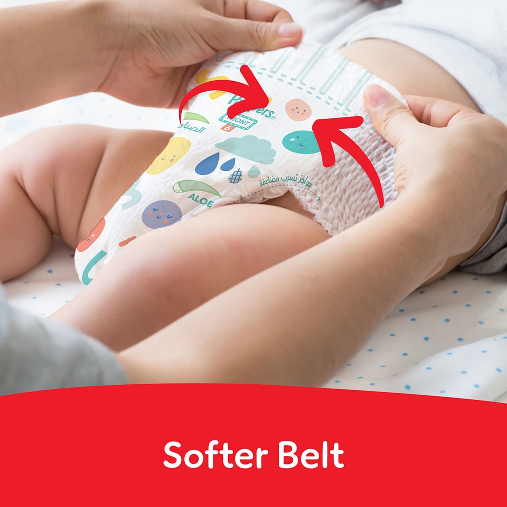 Pampers Rash Protection Size 6, 16+kg Baby Diaper Pants, Pack of 56's