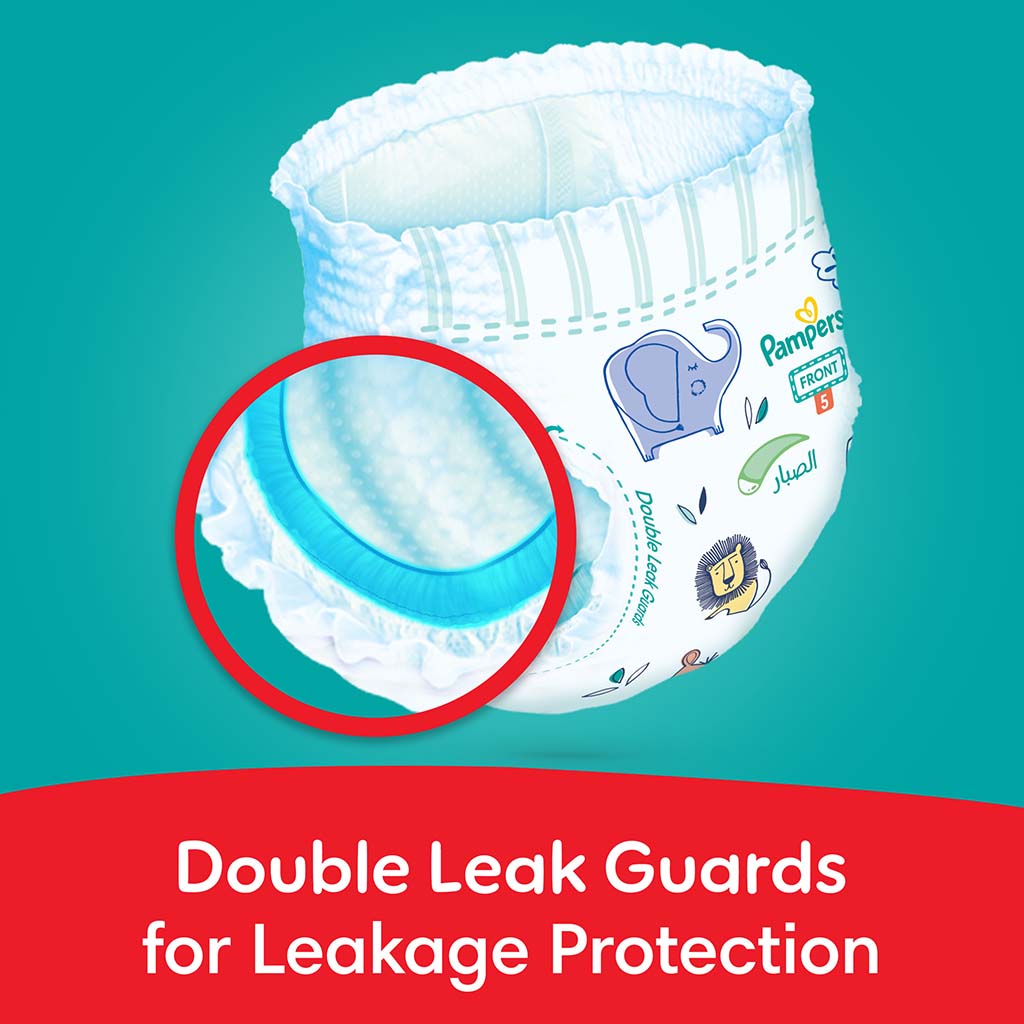 Pampers Rash Protection Size 5, 12-18kg Baby Diaper Pants, Pack of 72's