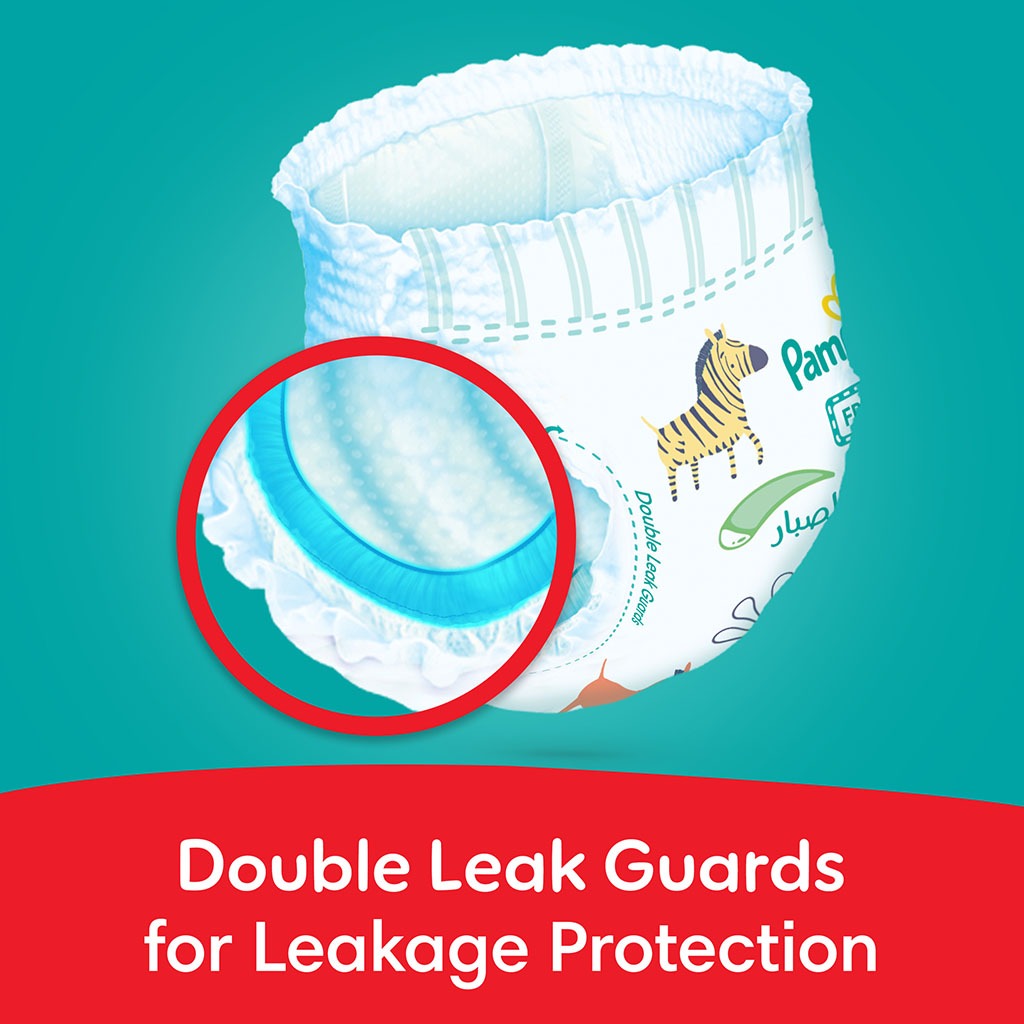 Pampers Rash Protection Size 7, 17+kg Baby Diaper Pants, Pack of 62's