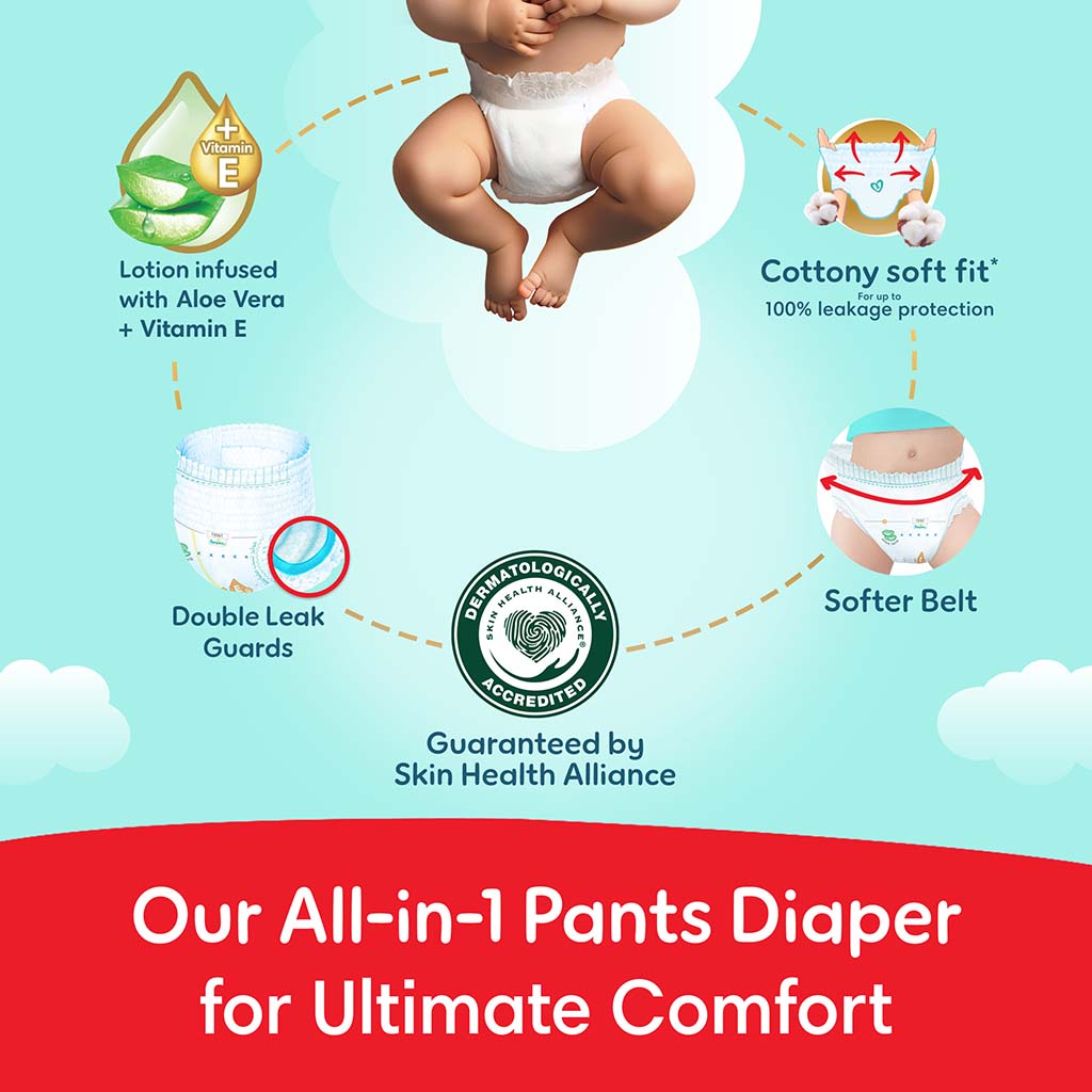 Pampers Ultimate Comfort Size 5, 12-18kg Baby Diaper Pants, Pack of 76's