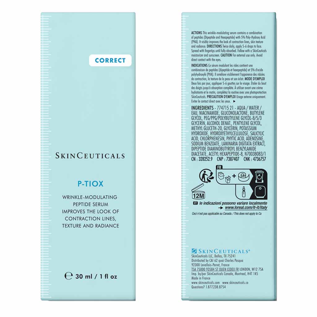 SkinCeuticals P-Tiox Peptide Anti Wrinkle Facial Serum 30ml