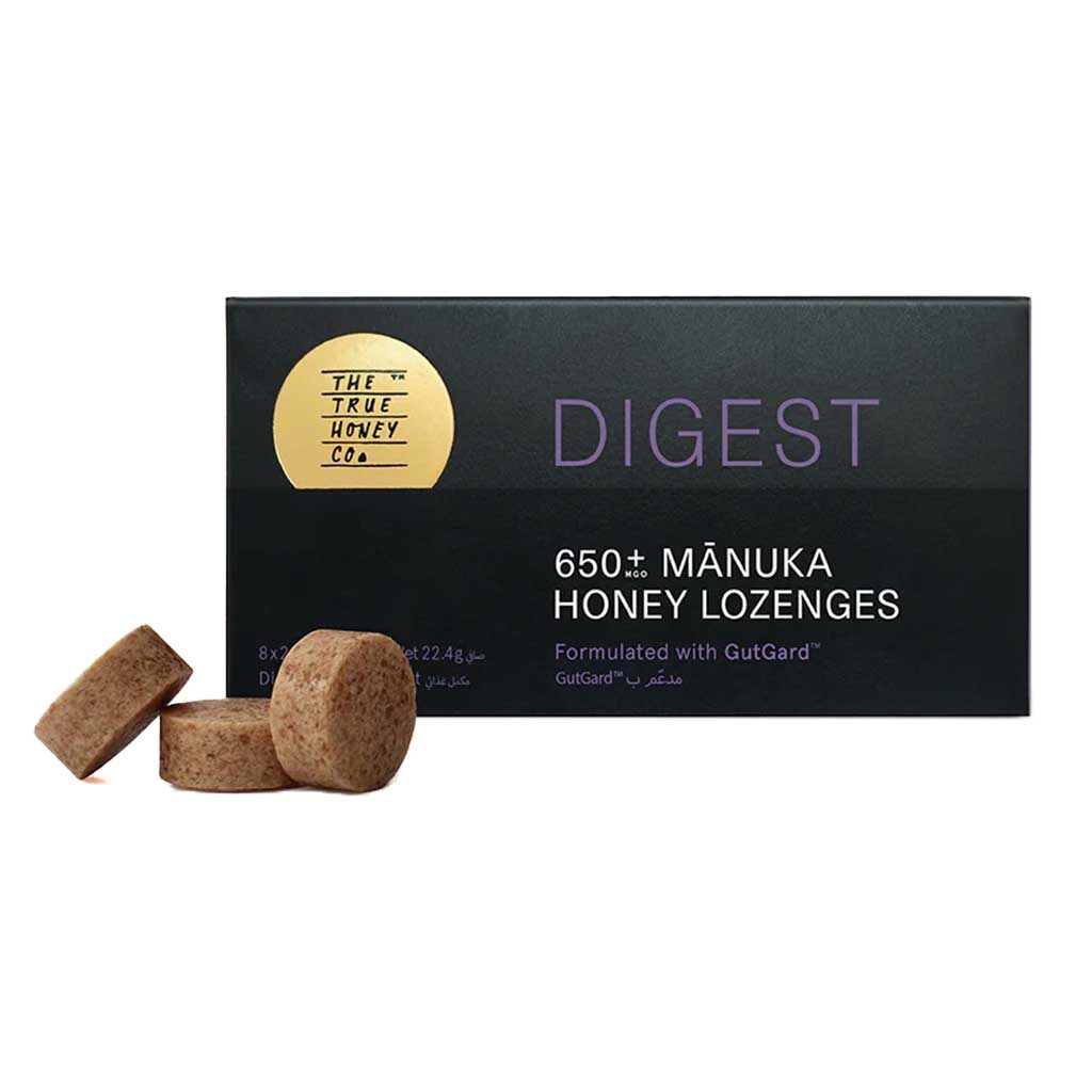 True Honey 650+ MGO Manuka Honey Digest Lozenges 2.4g, Pack of 8's