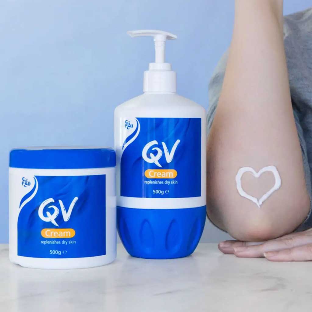 Ego Qv Moisturizing Cream Pump For All Skin Types 1kg 
