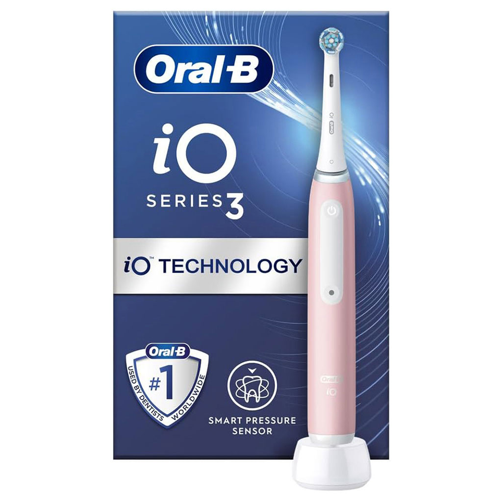 Oral B iO Series 3 Rechargeable Electric Toothbrush - Pink