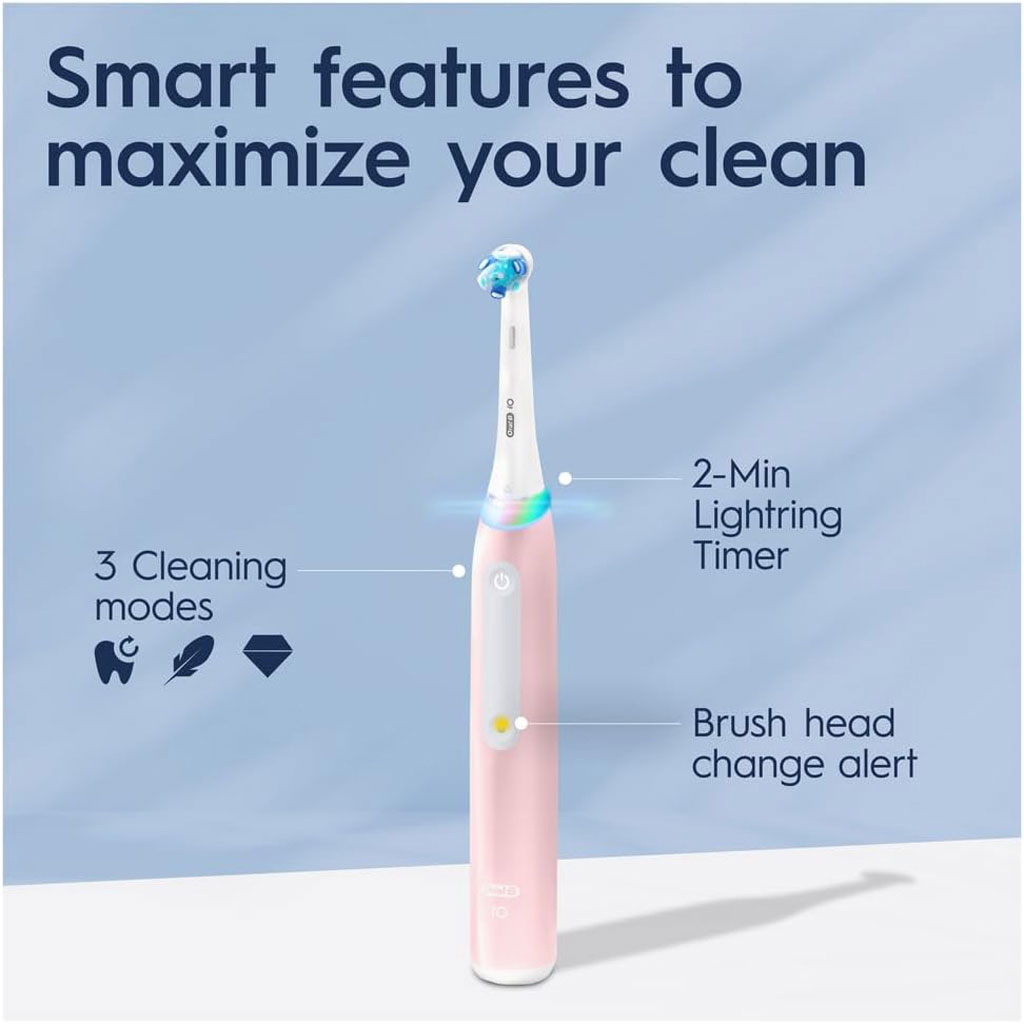 Oral B iO Series 3 Rechargeable Electric Toothbrush - Pink
