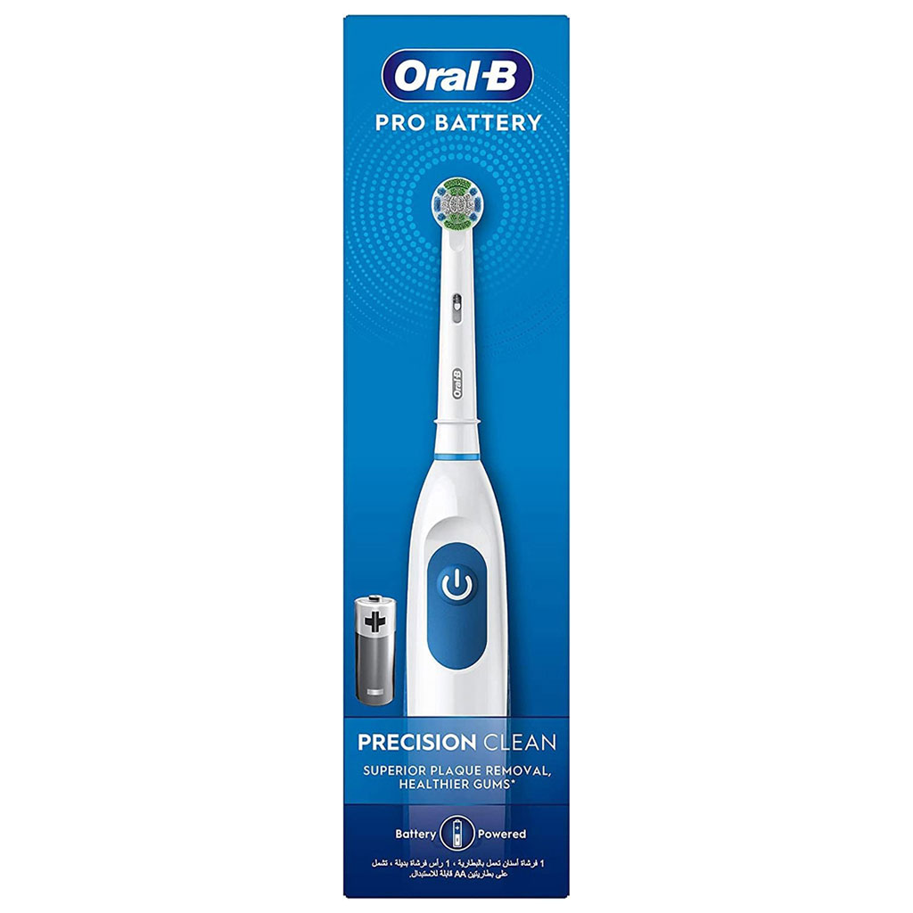 Oral B Pro Battery Precision Clean Electric Toothbrush - White