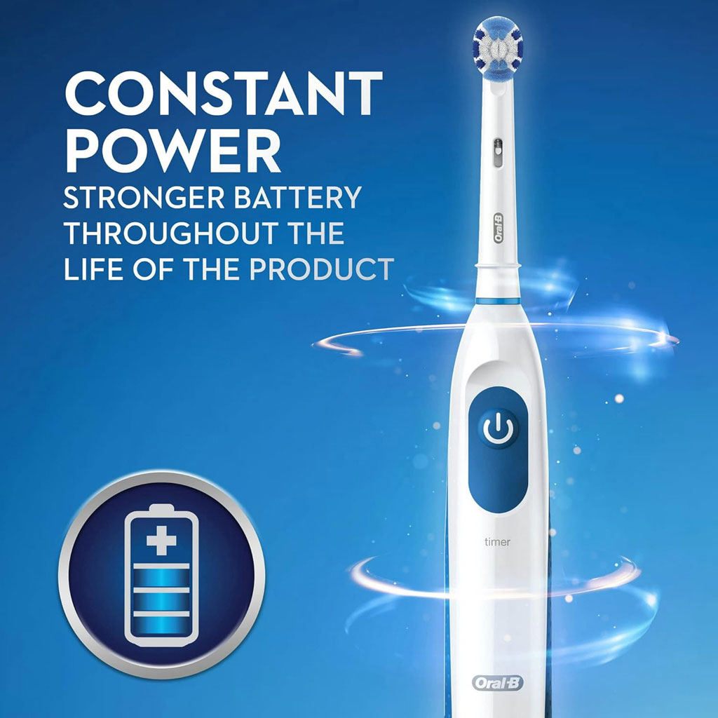 Oral B Pro Battery Precision Clean Electric Toothbrush - White