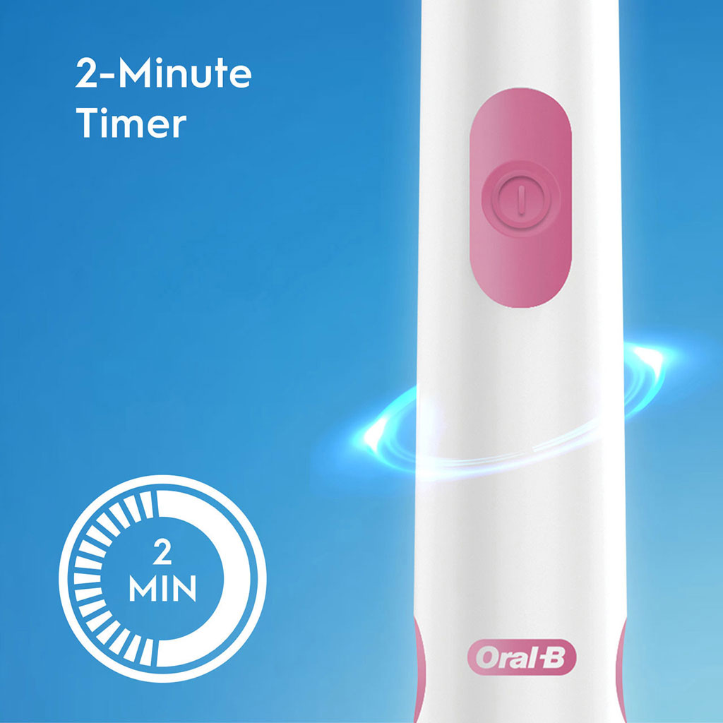Oral B Revolution Battery Powered Toothbrush - White