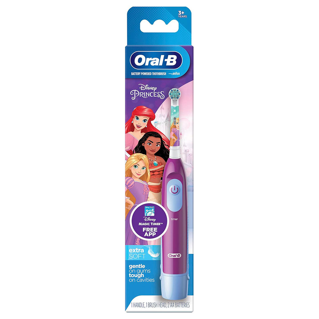 Oral B Disney Princess Extra Soft Bristles Kids Electric Toothbrush