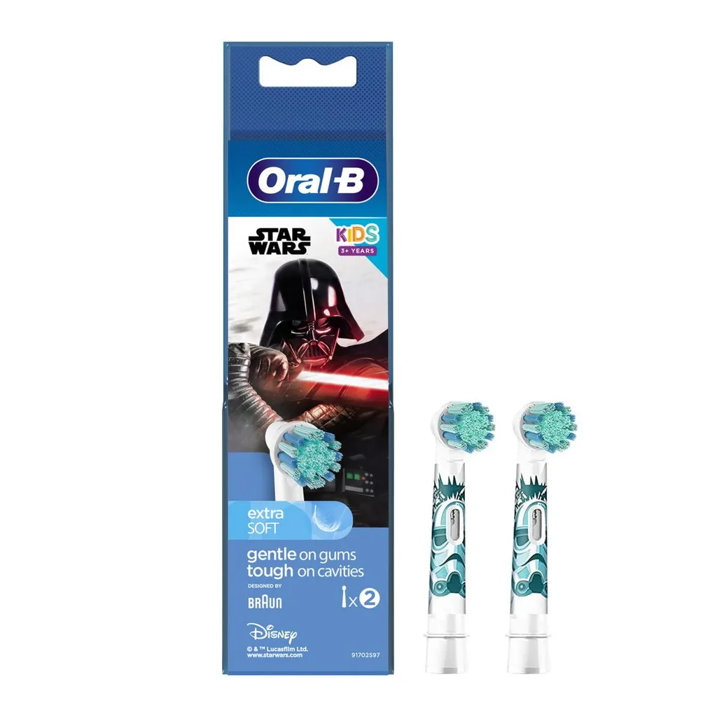 Oral B Star Wars Extra Electric Toothbrush Heads Replacement, Pack of 2's