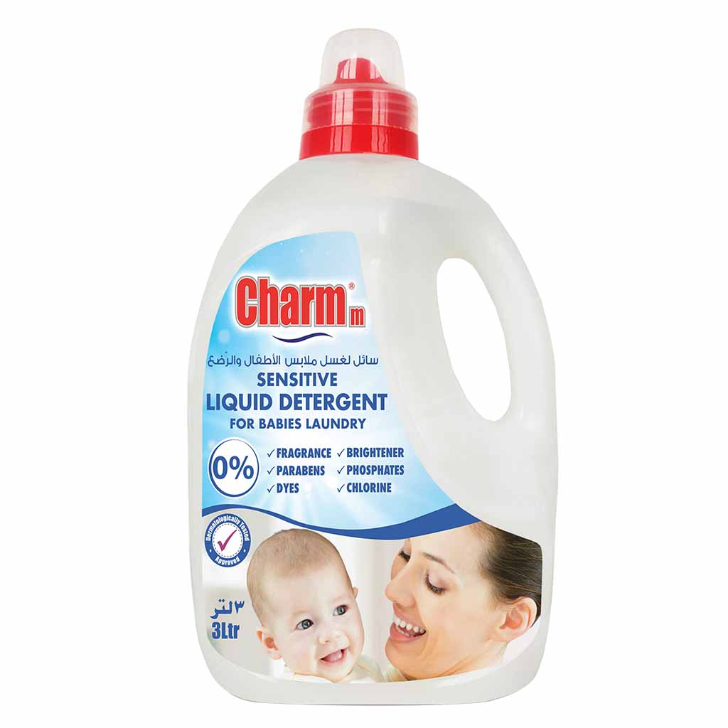 Charmm Sensitive Liquid Detergent For Baby Laundry 3L
