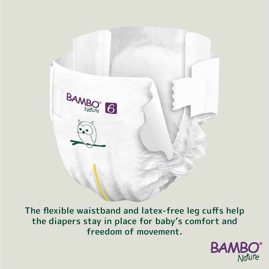 Bambo Nature Size 6, 16+Kg Eco-Friendly Baby Diapers, Pack of 40's