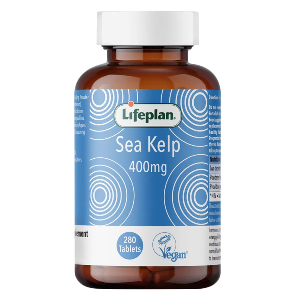 Lifeplan Sea Kelp 400mg Supplement Tablets, Pack of 280’s