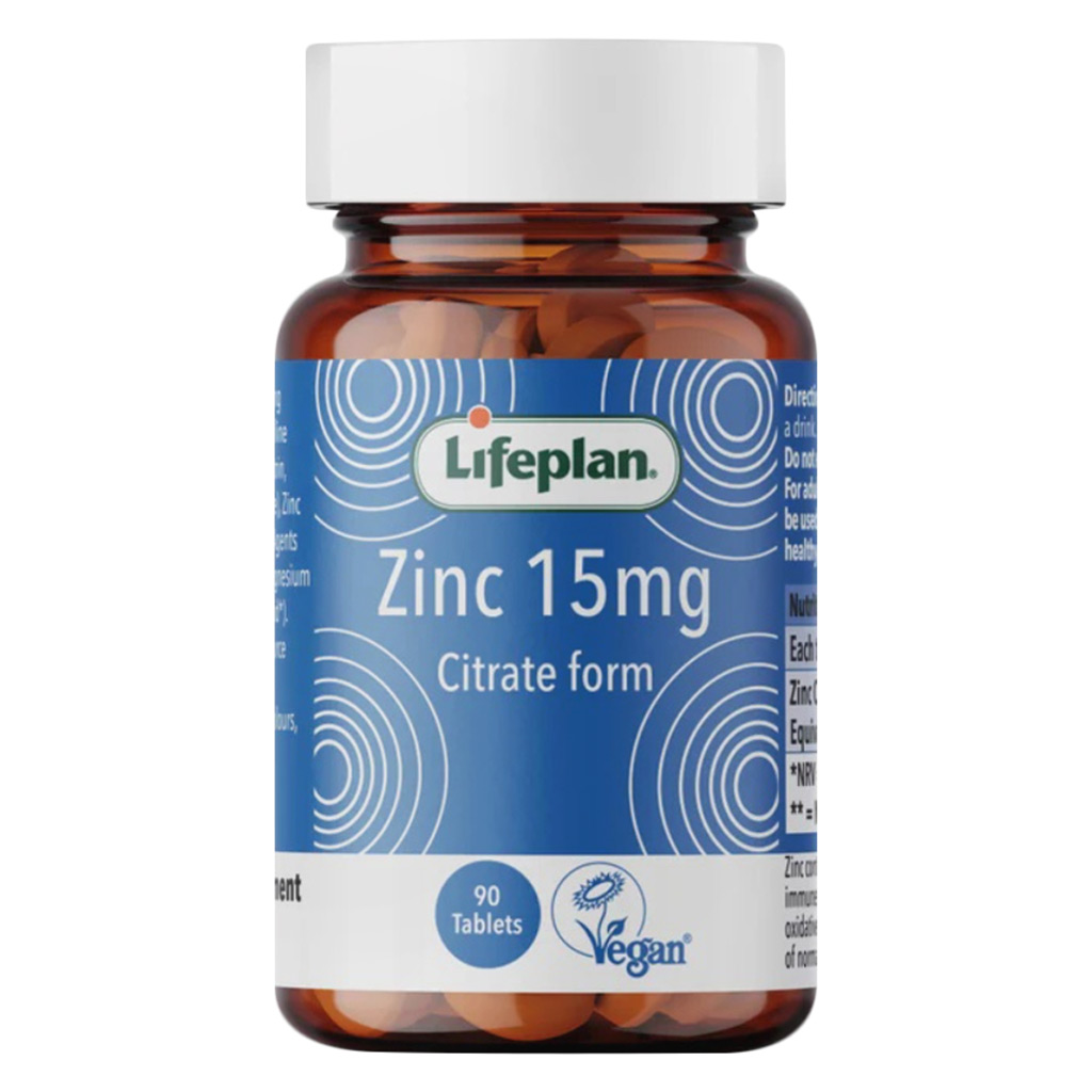 Lifeplan Zinc Citrate 15mg Tablets, Pack of 90’s