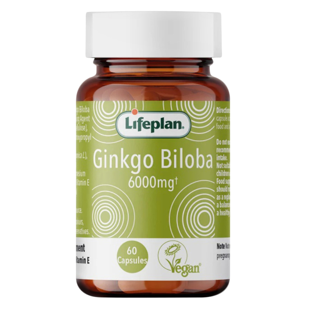 Lifeplan Ginkgo Biloba 6000mg Tablets, Pack of 60’s
