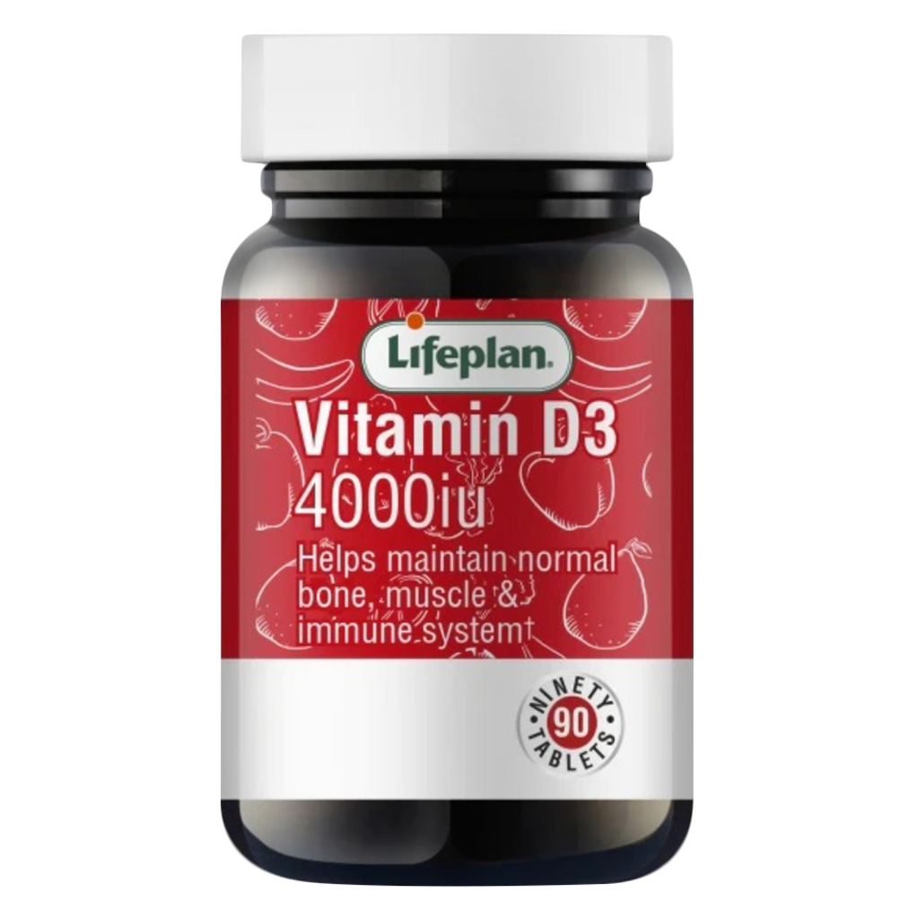 Lifeplan Vitamin D3 4000IU Tablets, Pack of 90’s