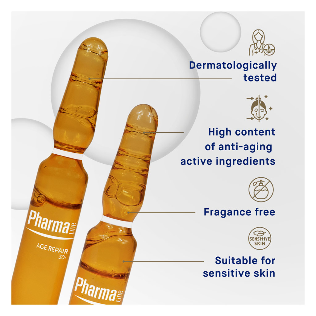 Pharmaline Age Repair With Q10 Cellular+ Antioxidant Serum 2ml, Pack of 10’s