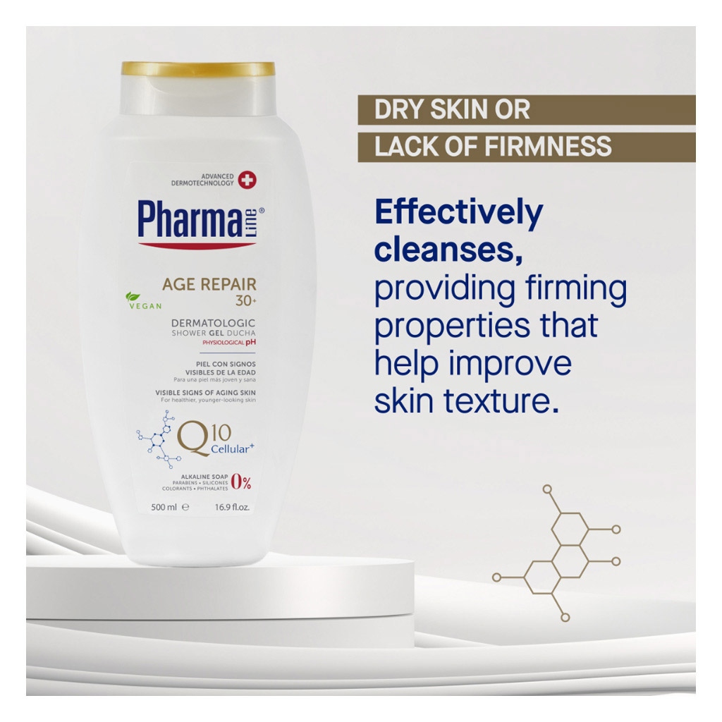 Pharmaline Age Repair With Q10 Cellular+ Dermatologic Shower Gel 500ml