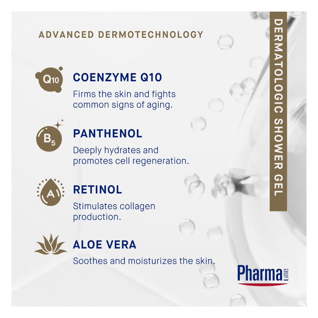Pharmaline Age Repair With Q10 Cellular+ Dermatologic Shower Gel 500ml