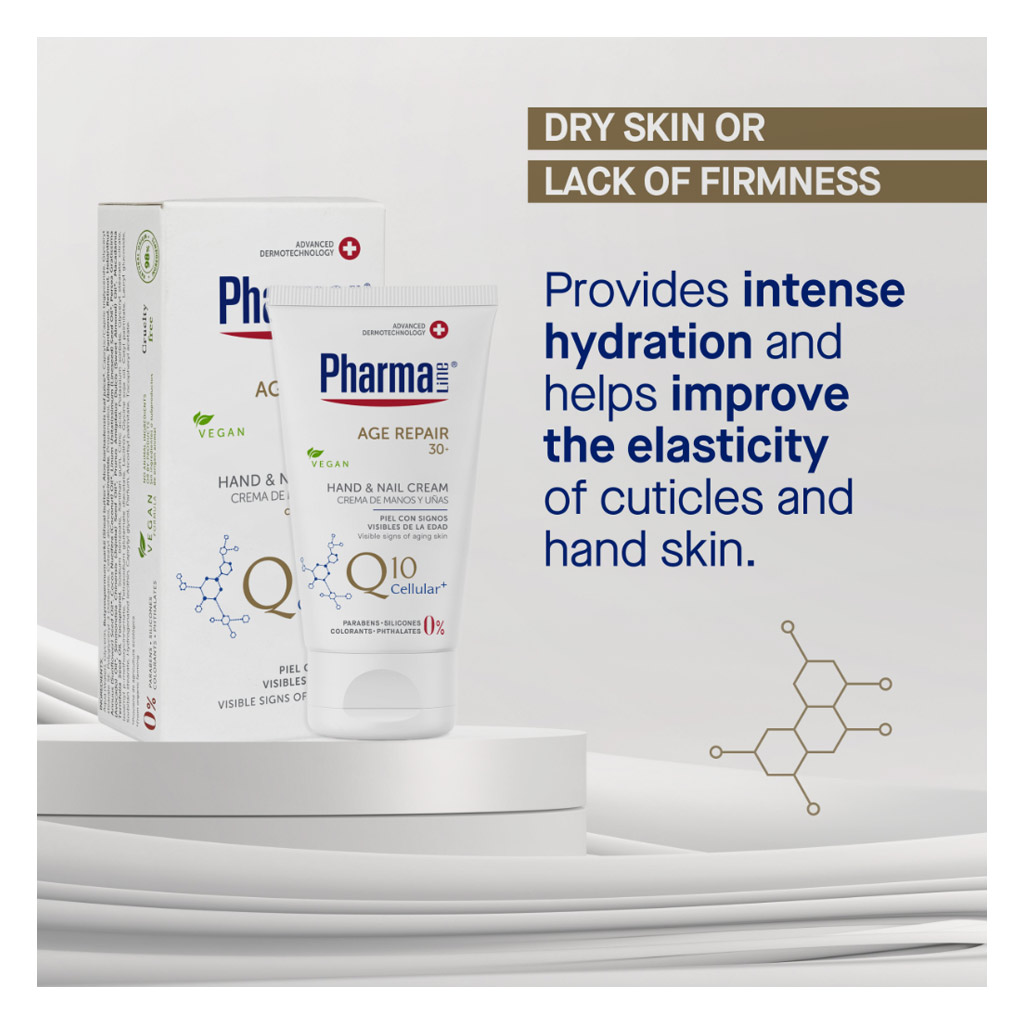 Pharmaline Age Repair 30+ With Q10 Cellular+ Hand & Nail Cream 75ml