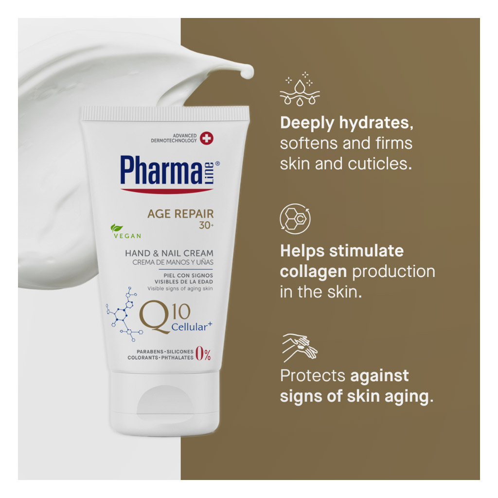 Pharmaline Age Repair 30+ With Q10 Cellular+ Hand & Nail Cream 75ml