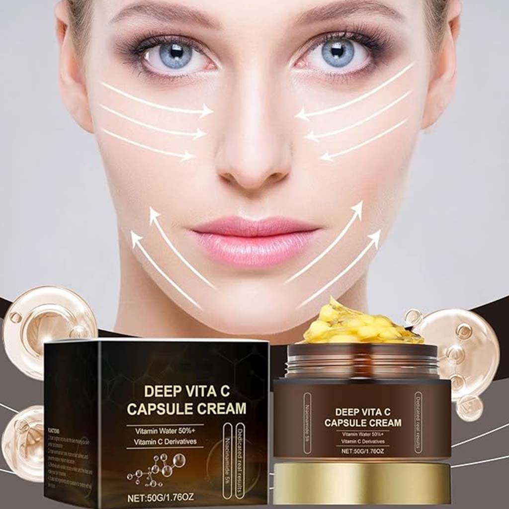 Medicube Deep Vita C Golden Boba Capsule Face Cream For All Skin Types 55g