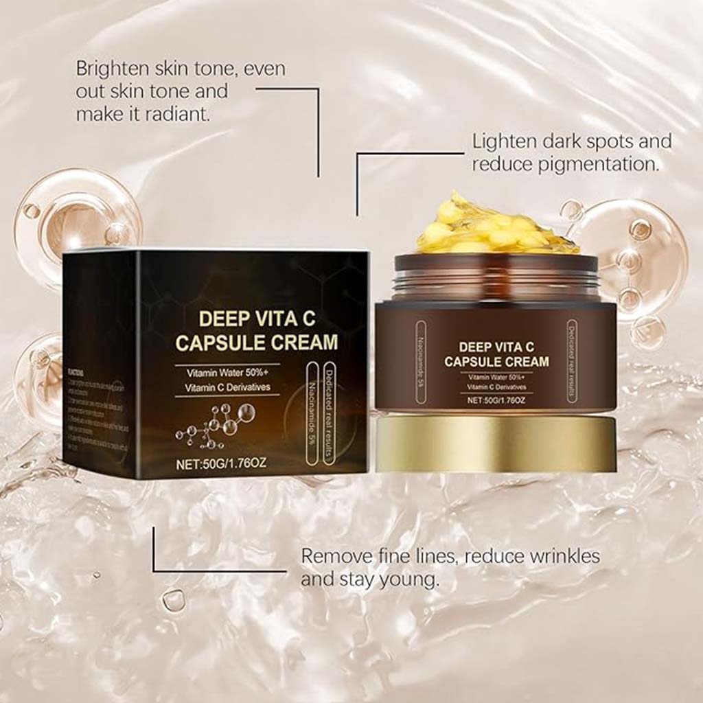 Medicube Deep Vita C Golden Boba Capsule Face Cream For All Skin Types 55g