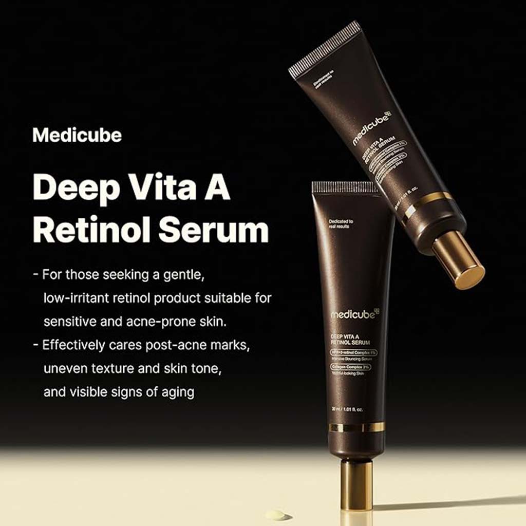 Medicube Deep Vita A 1% Retinol Complex Intensive Bouncing Face Serum 30ml