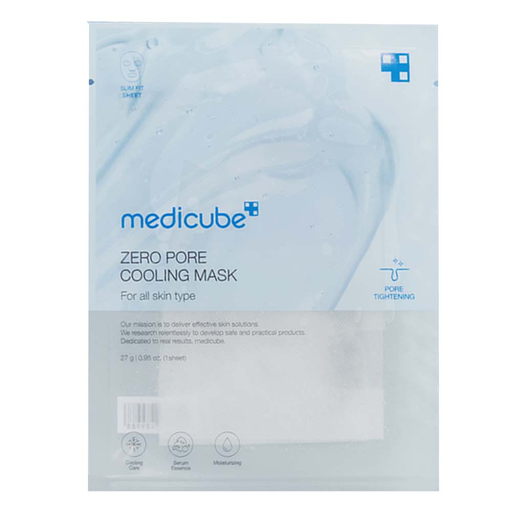 Medicube Zero Pore Cooling Face Sheet Mask For All Skin Types 27g, Pack of 4’s