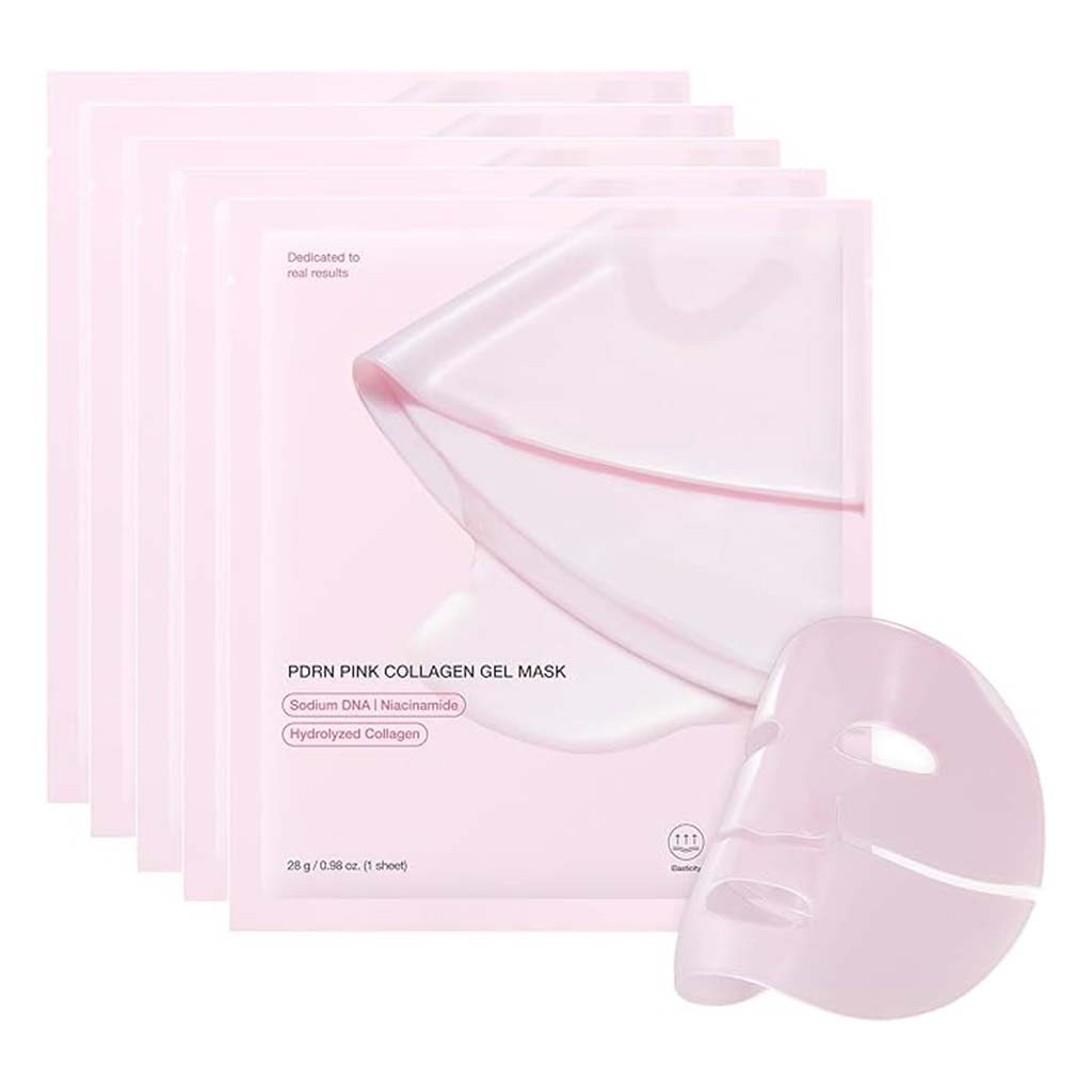 Medicube PDRN Pink Collagen Gel Face Sheet Mask 28g, Pack of 4’s