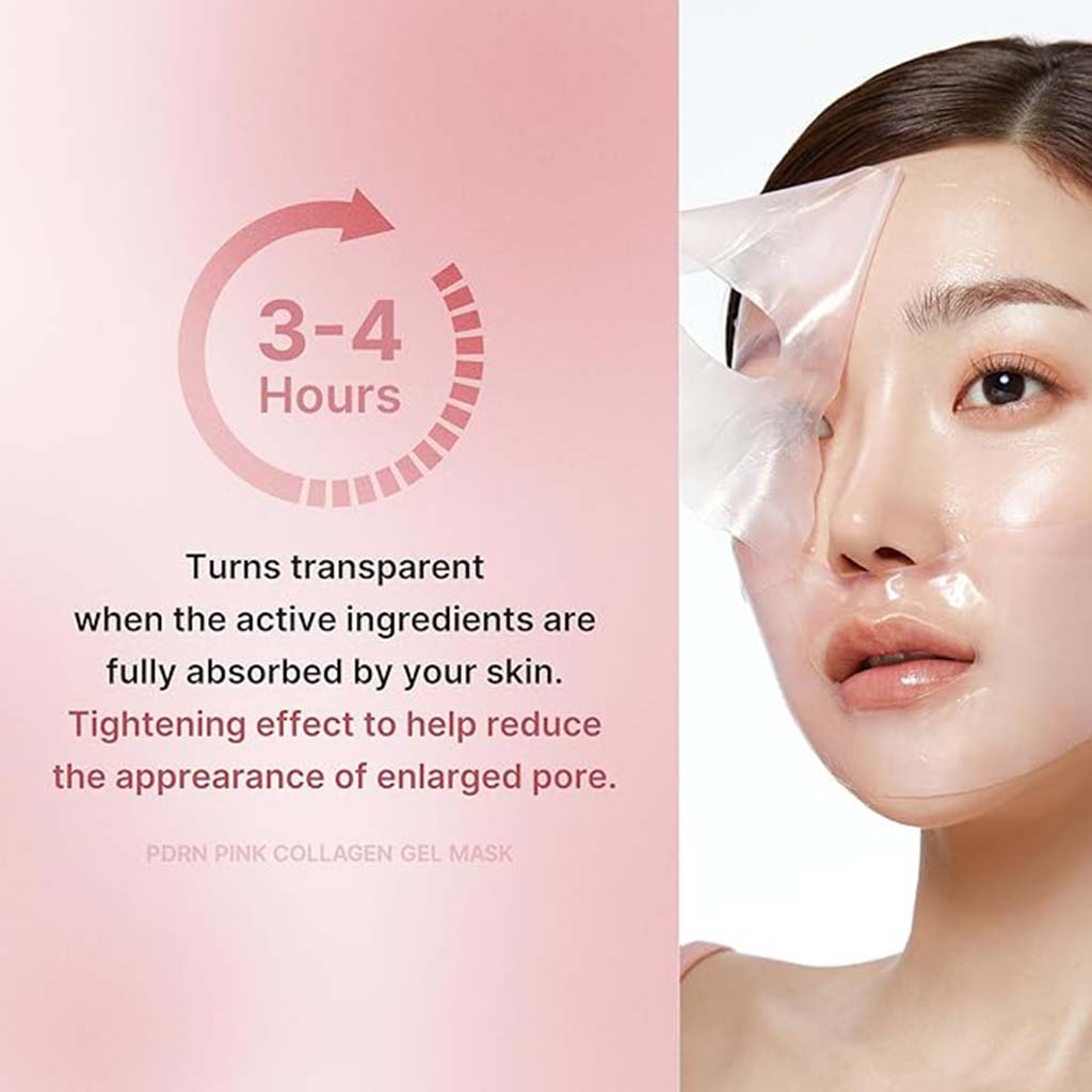 Medicube PDRN Pink Collagen Gel Face Sheet Mask 28g, Pack of 4’s