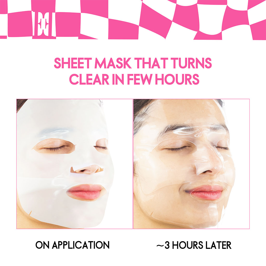 Elle Deep Collagen Color Changing Face Sheet Mask 23g, Pack of 4’s