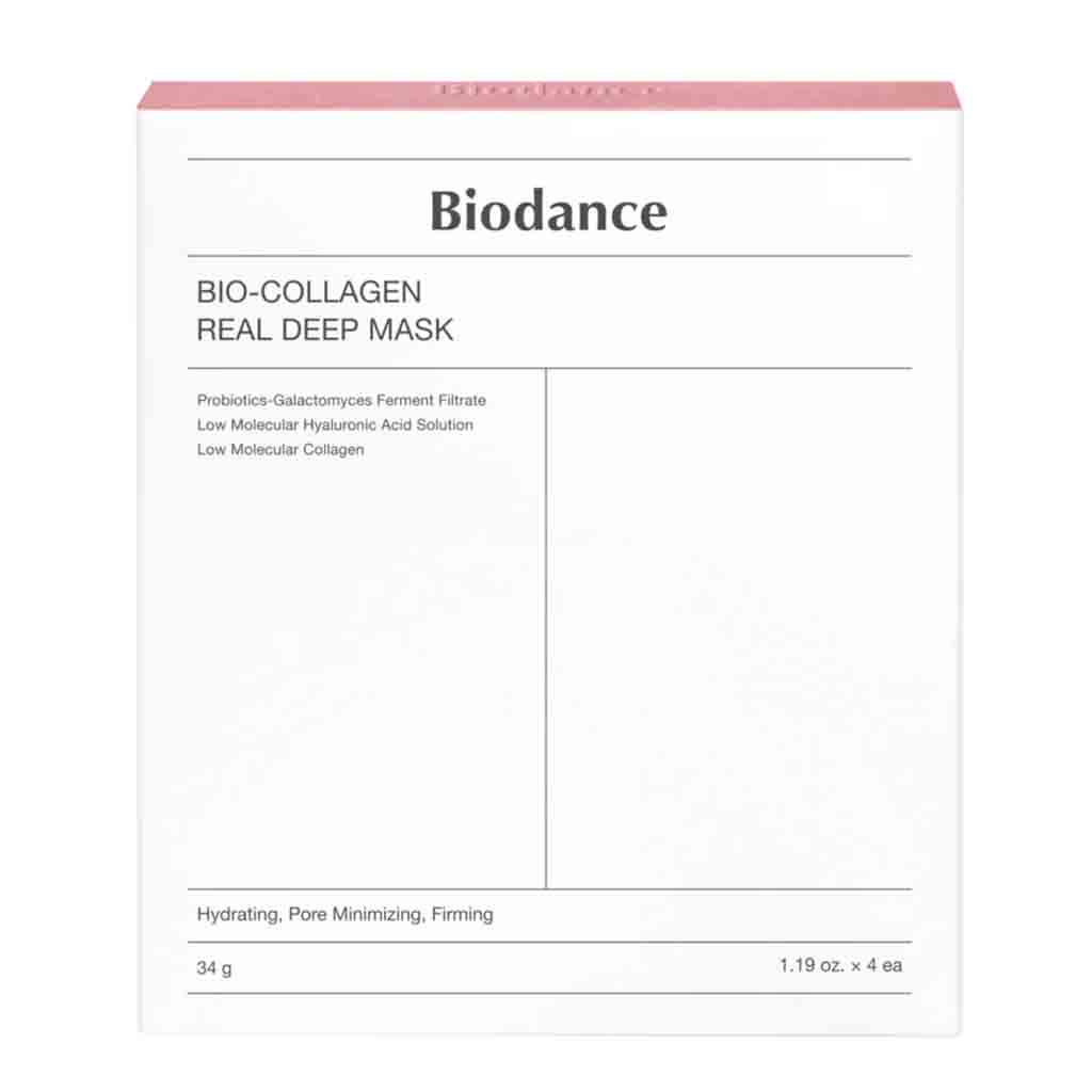 Biodance Bio-Collagen Real Deep Skin Firming Facial Sheet Mask 34g, Pack of 4’s