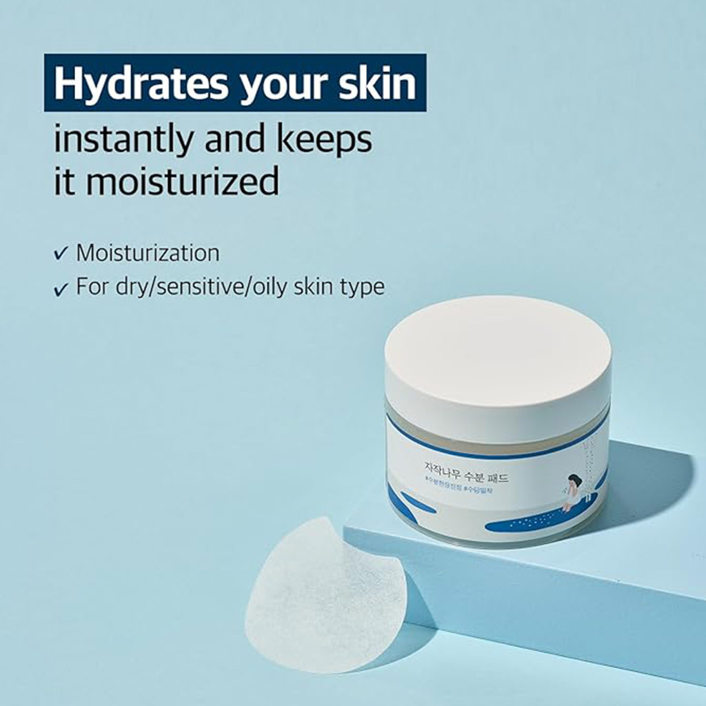 Round Lab Birch Moisturizing Facial Toner Pad, Pack of 80's