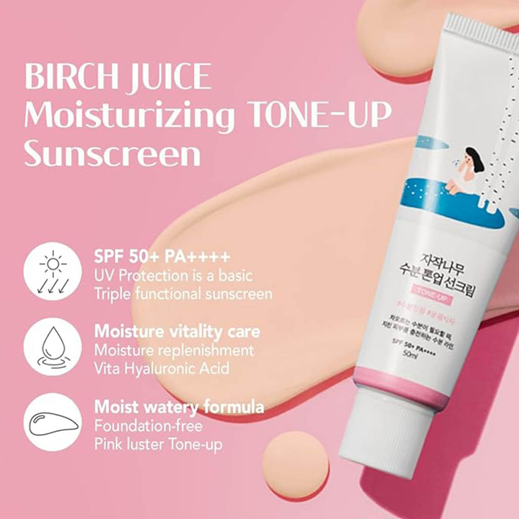 Round Lab Birch SPF50+ & PA ++++ Tone Up Moisturizing Sunscreen 50ml