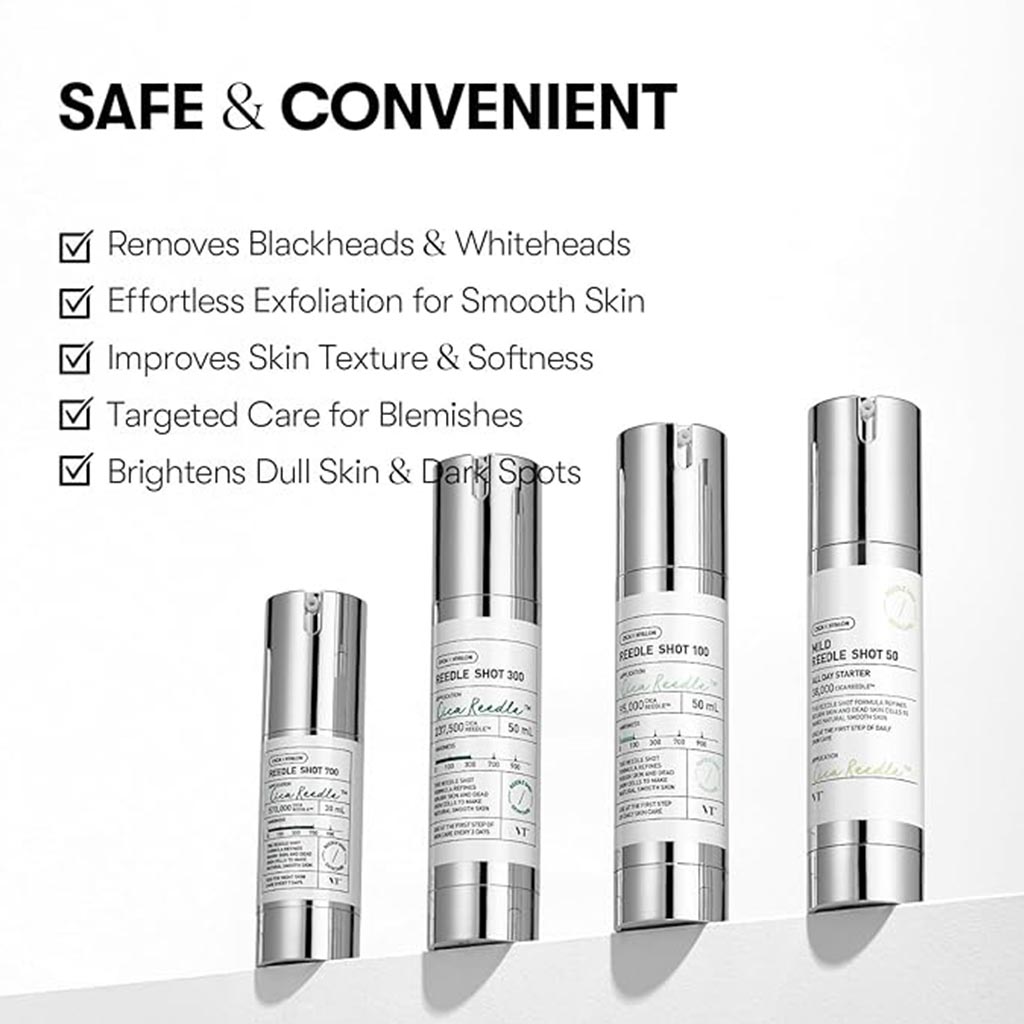 VT Cosmetics Cica Mild Hyalon Reedle 50 Shot All Day Starter Face Serum 50ml