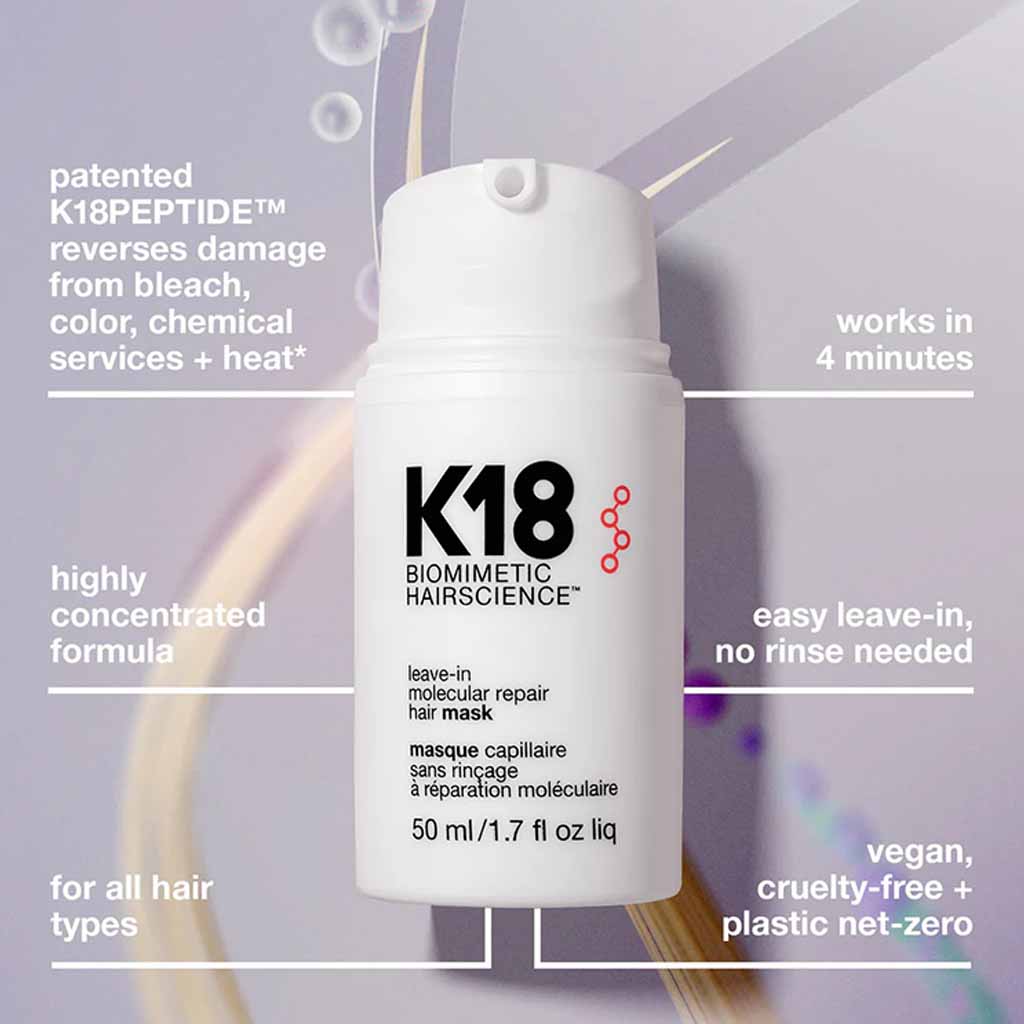 K18 Biometric Hair Science Molecular Repair Leave-in Hair Mask 50ml