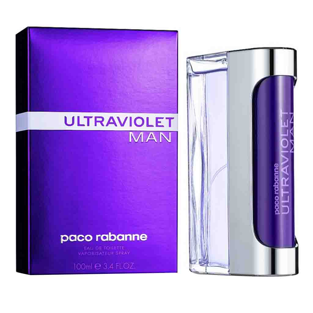 Paco Rabanne Ultraviolet Eau De Toilette For Men - Woody Fragrance 100ml 