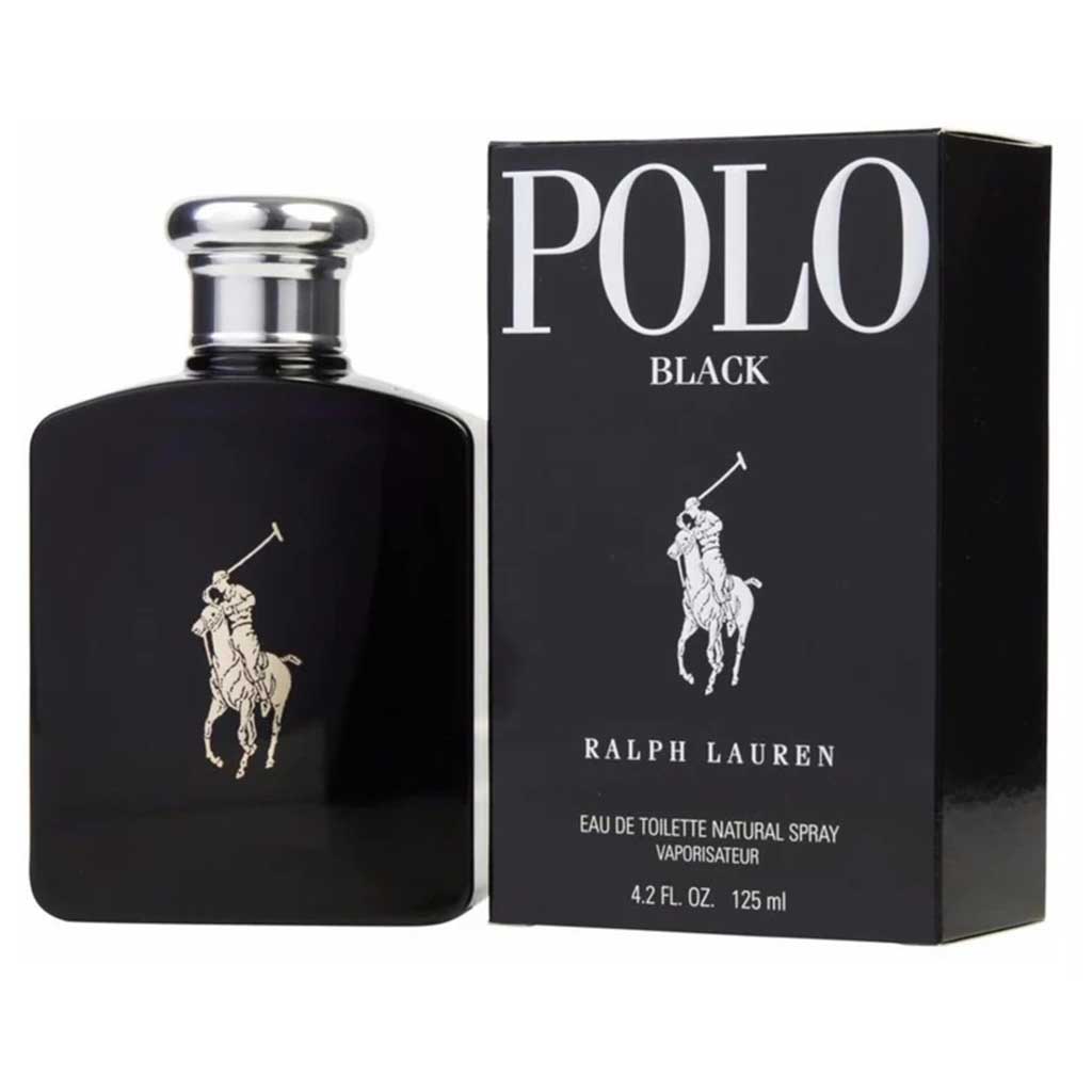 Ralph Lauren Polo Black Eau De Toilette For Men - Woody & Spicy Fragrance 125ml
