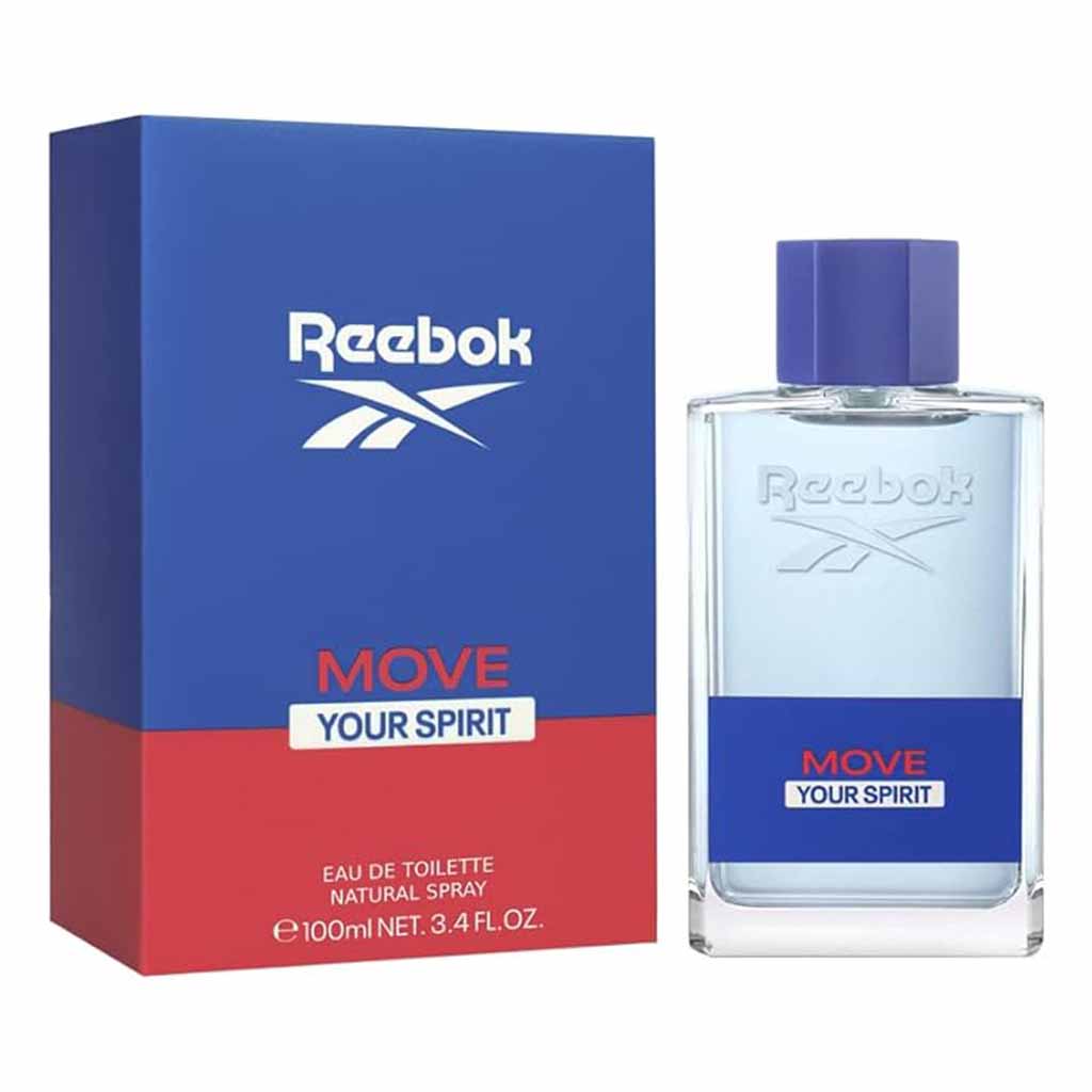Reebok Move Your Spirit Eau De Toilette For Men - Fresh & Floral Fragrance 100ml
