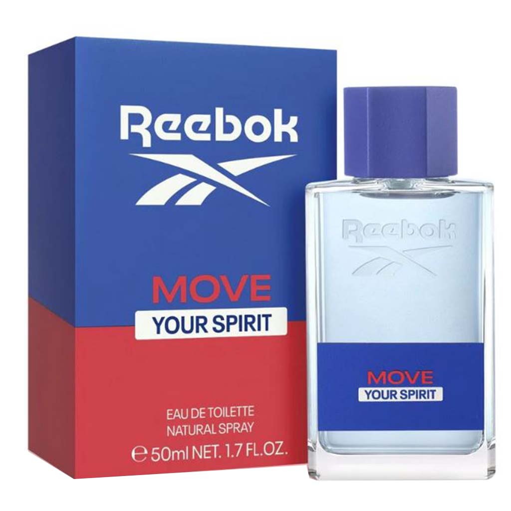 Reebok Move Your Spirit Eau De Toilette For Men - Fresh & Floral Fragrance 50ml
