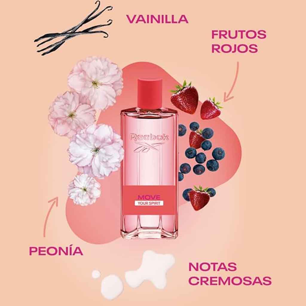 Reebok Move Your Spirit Eau De Toilette For Women - Fruity & Floral Fragrance 50ml