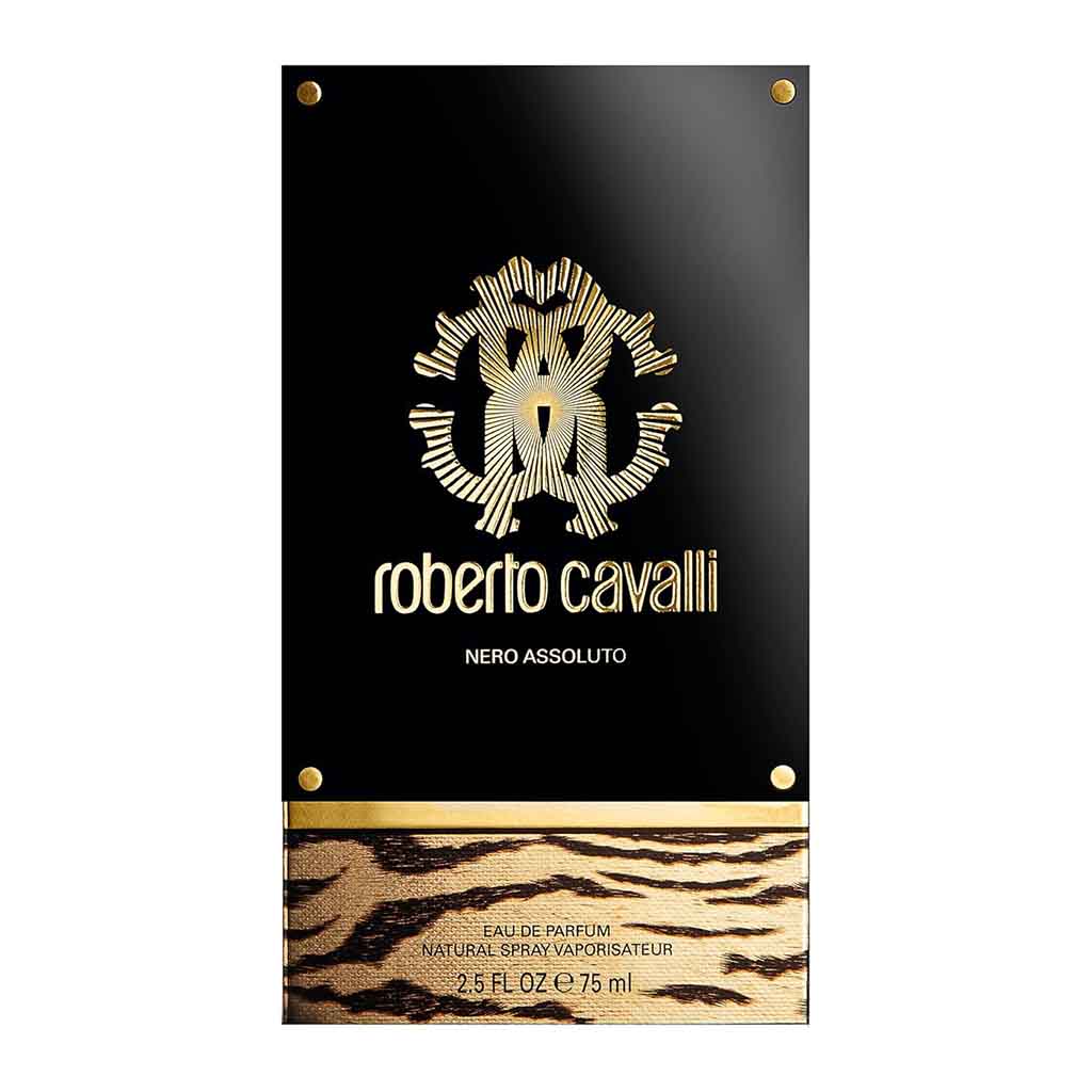 Roberto Cavalli Nero Assoluto Eau De Parfum For Women - Floral & Woody Fragrance 75ml