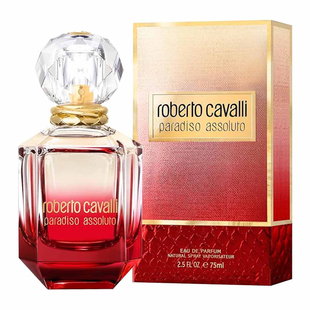 Roberto Cavalli Paradiso Assoluto Eau De Parfum For Women - Fresh & Fruity Fragrance 75ml