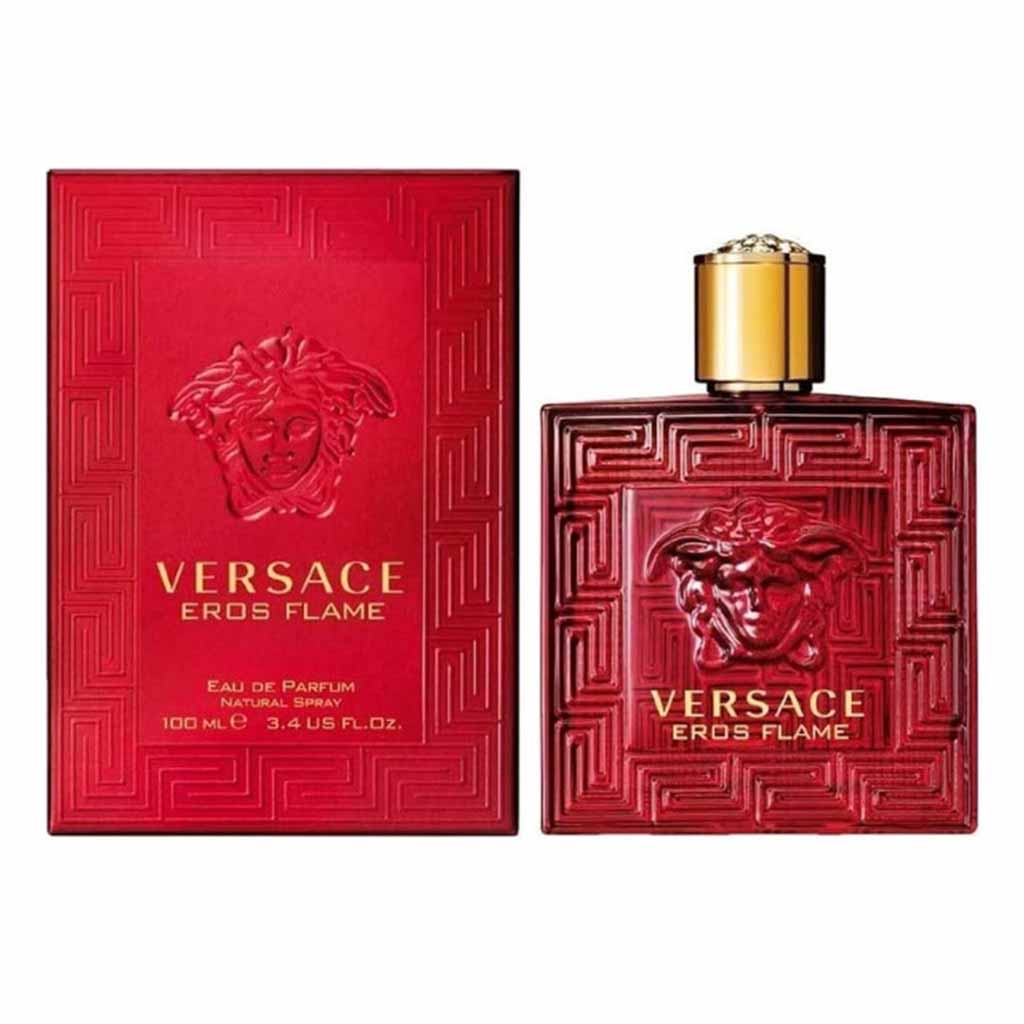 Versace Eros Flame Eau De Parfum For Men - Woody & Fresh Fragrance 100ml