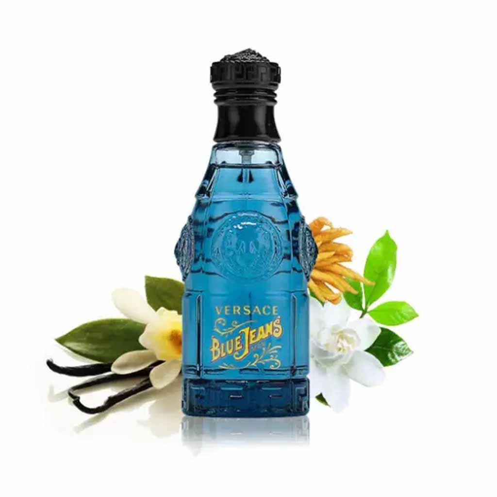 Versace Versus Blue Jeans Eau De Toilette For Men - Woody & Citrus Fragrance 75ml 