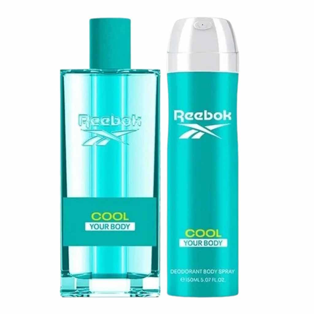 Reebok Cool Your Body Gift Set For Women - Pack of Reebok Cool Your Body EDT 100ml + Deodorant Spray 150ml