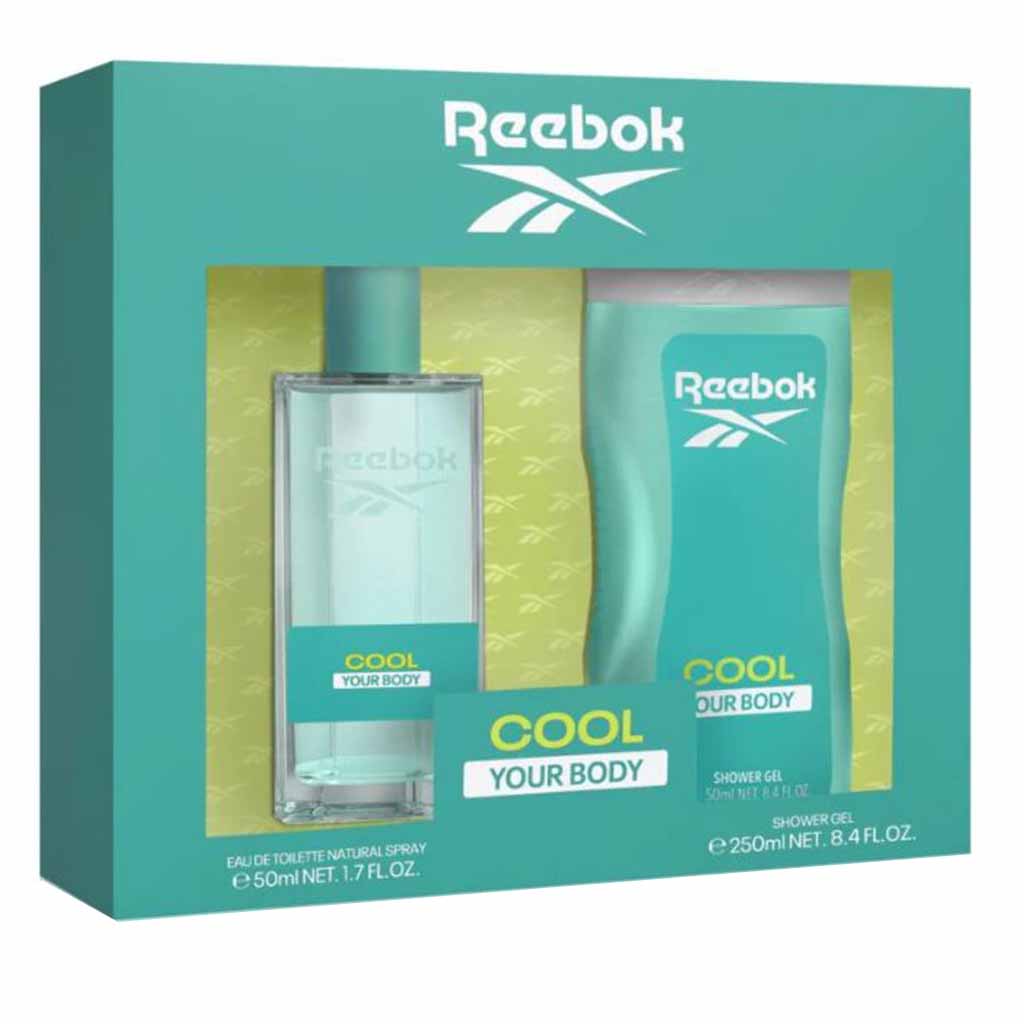 Reebok Cool Your Body Gift Set For Women - Pack of Reebok Cool Your Body EDT 50ml + Shower Gel 250ml