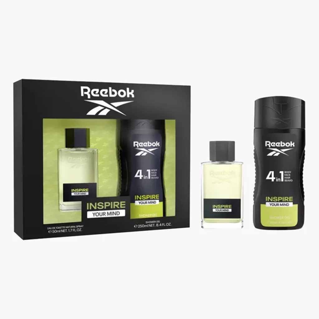 Reebok Inspire Your Mind Gift Set For Men - Pack of Reebok Inspire Your Mind EDT 50ml + Shower Gel 250ml