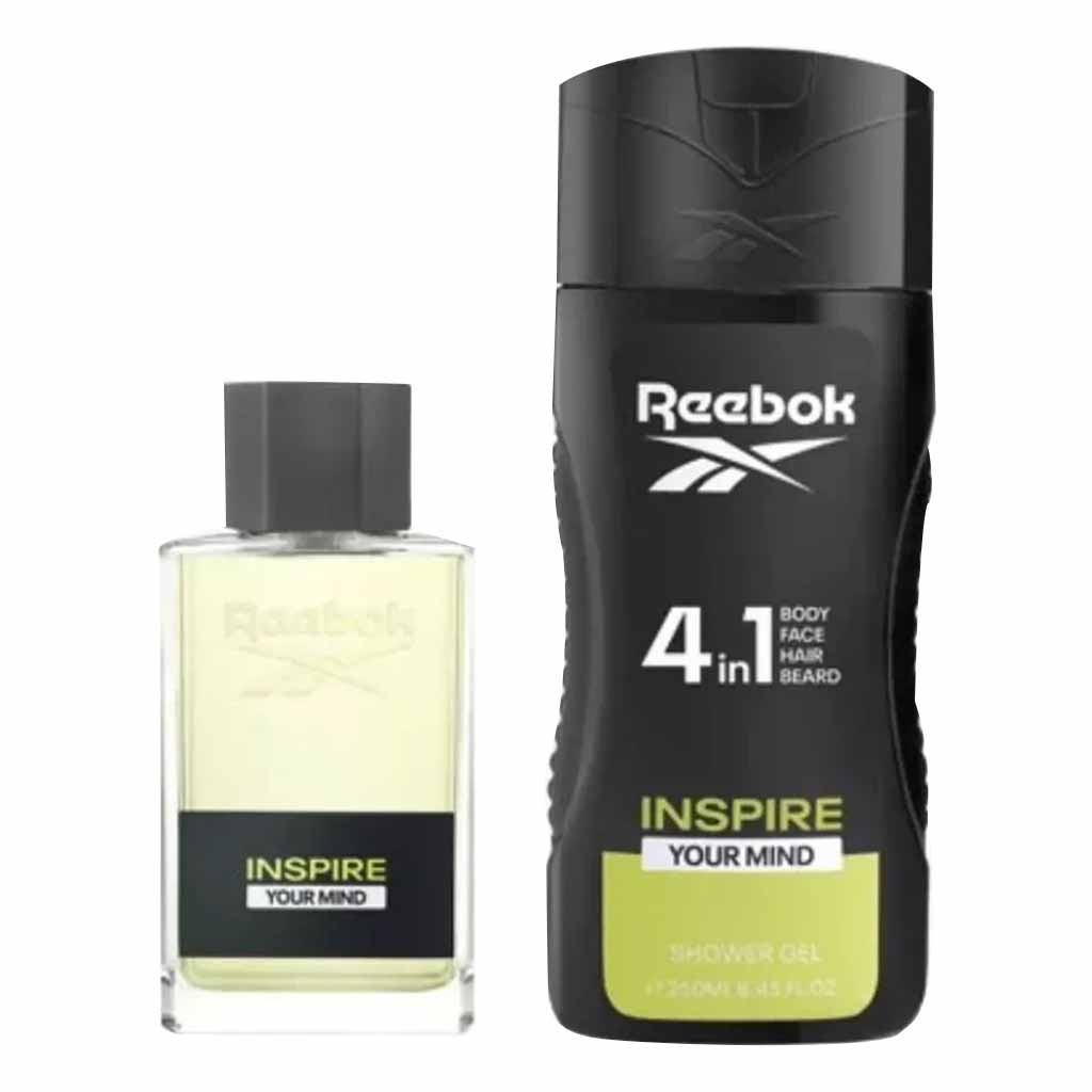 Reebok Inspire Your Mind Gift Set For Men - Pack of Reebok Inspire Your Mind EDT 50ml + Shower Gel 250ml